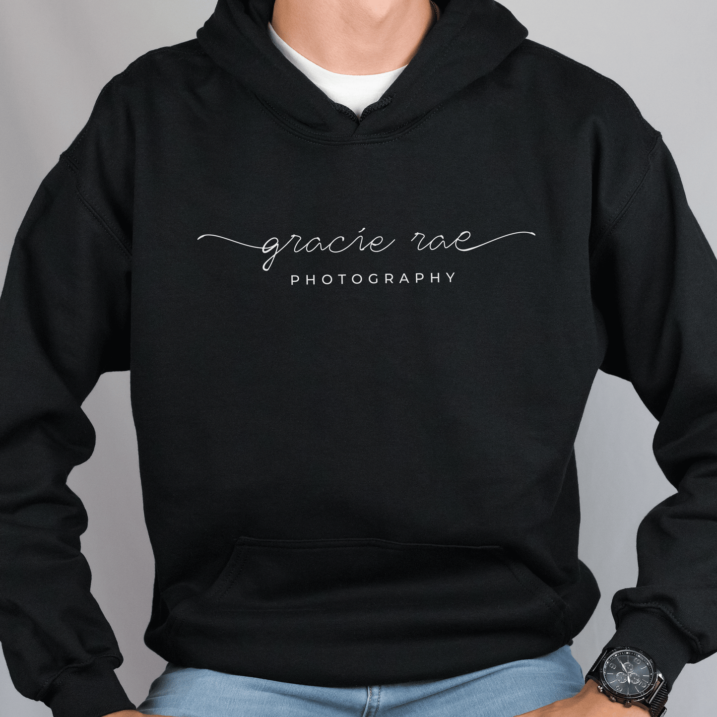 Gracie Rae Photography Bella Canvas Unisex Sponge Fleece Hoodie in Black