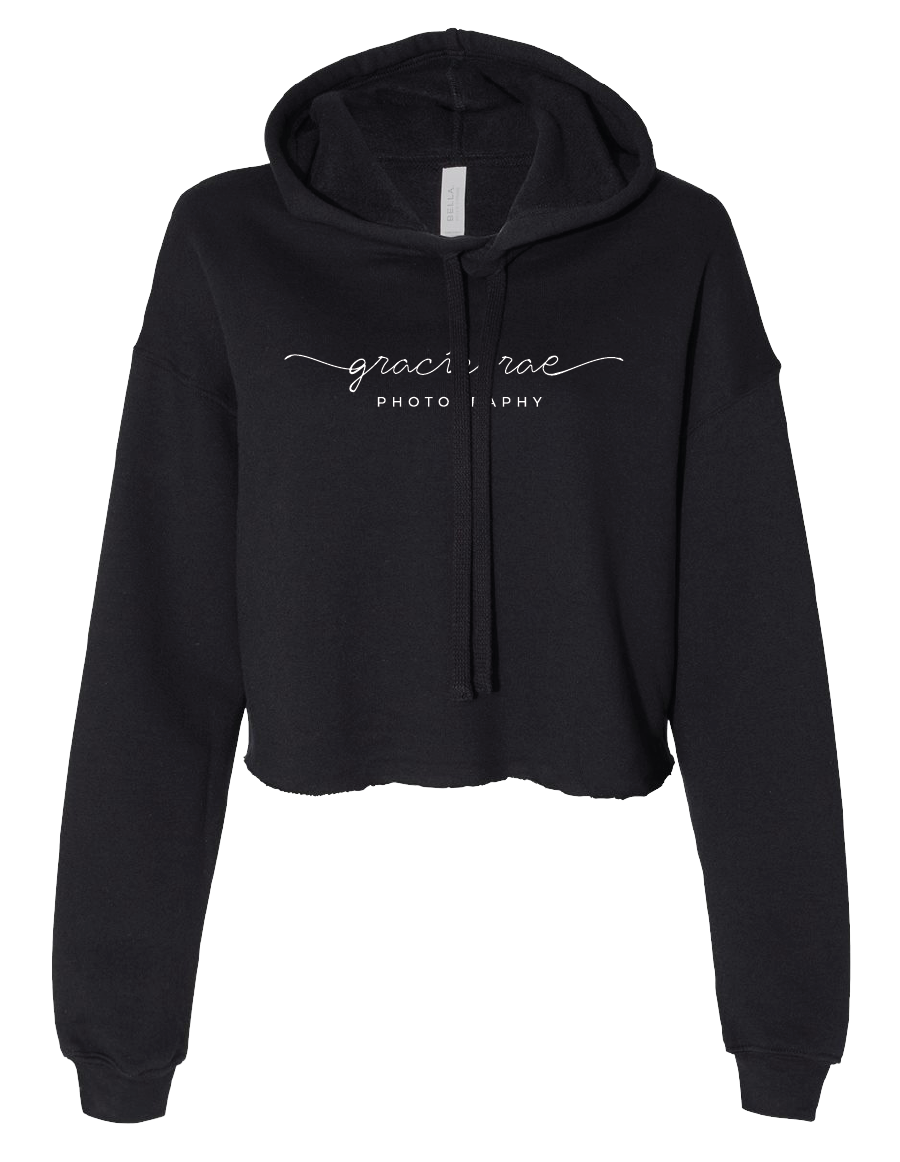 Gracie Rae Bella Canvas Women's Cropped Fleece Hoodie