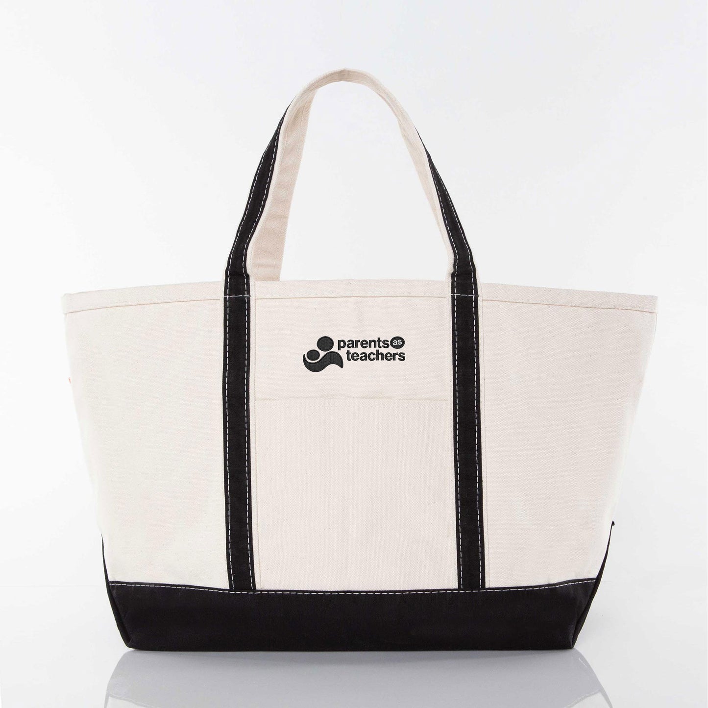 PAT Embroidered Canvas Tote Bag - Large