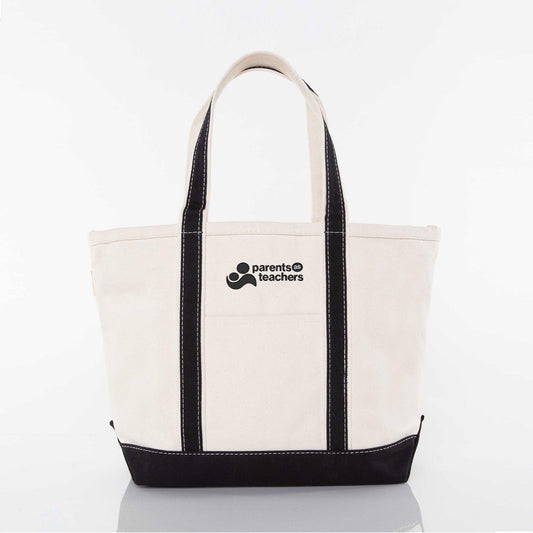 PAT Embroidered Canvas Tote Bag - Medium