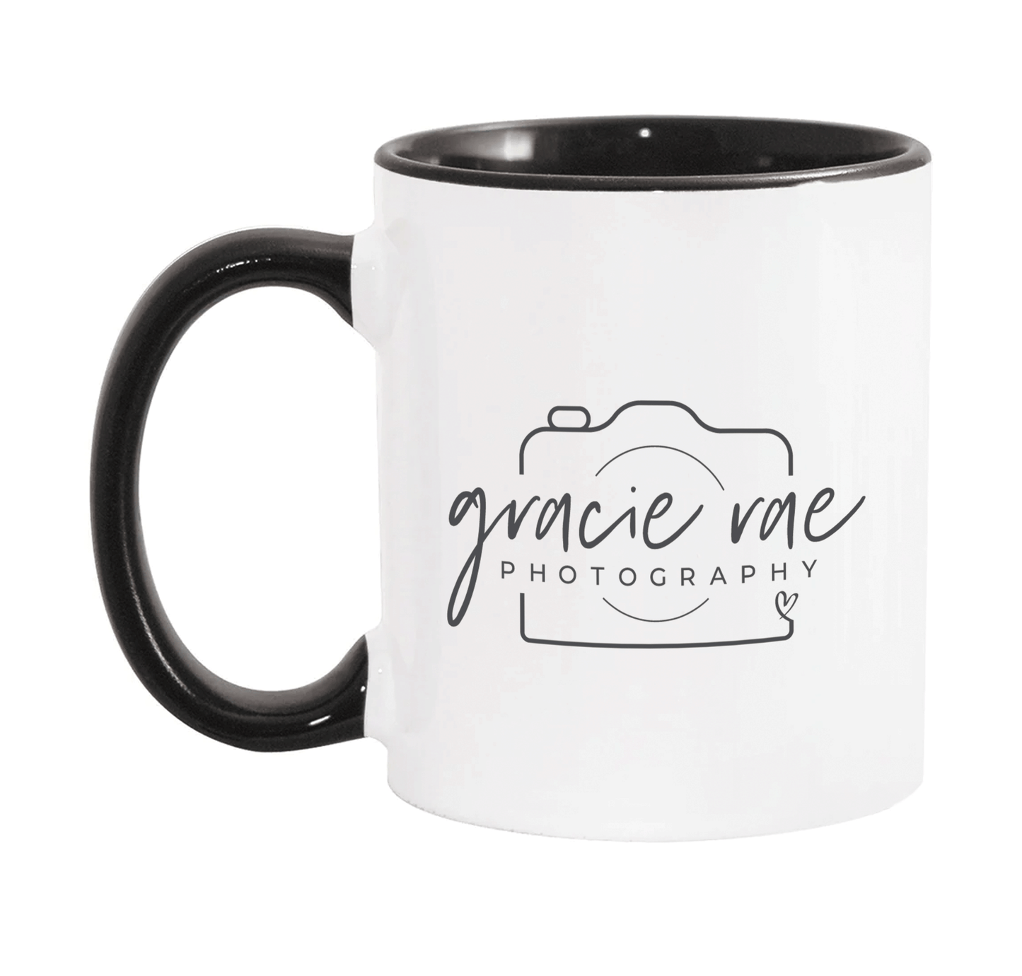 Gracie Rae Photography 11 oz. Black Handle Mug