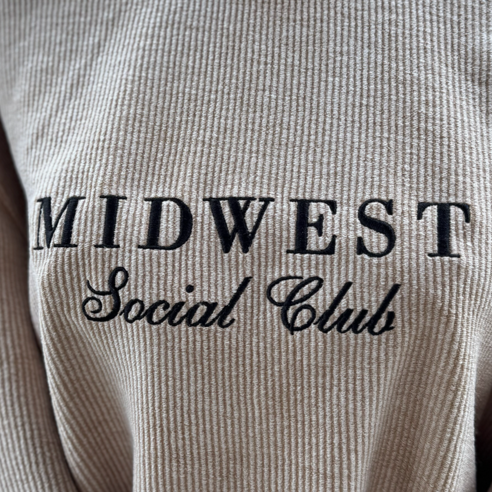 MIDWEST SOCIAL CLUB chicka-d Original Corded Crew