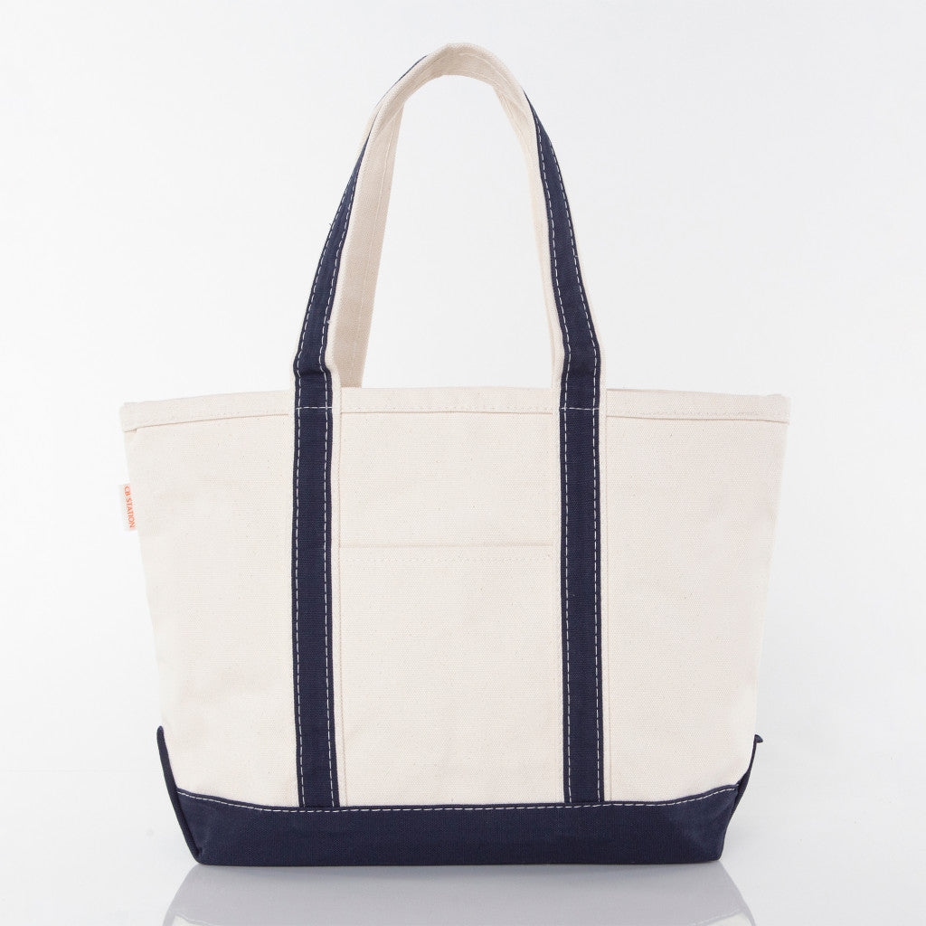 PAT Embroidered Canvas Tote Bag - Medium