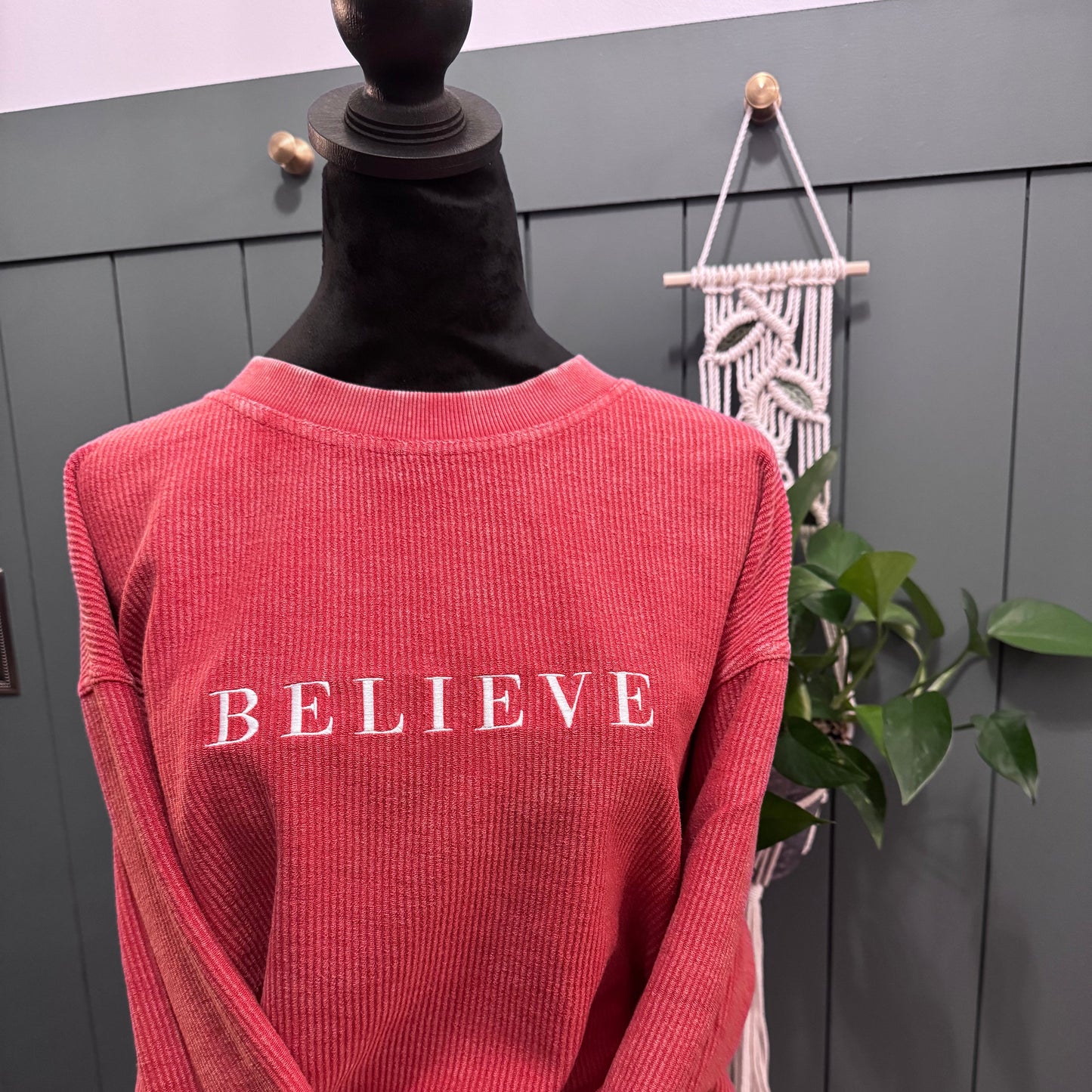 BELIEVE chicka-d Original Corded Crew