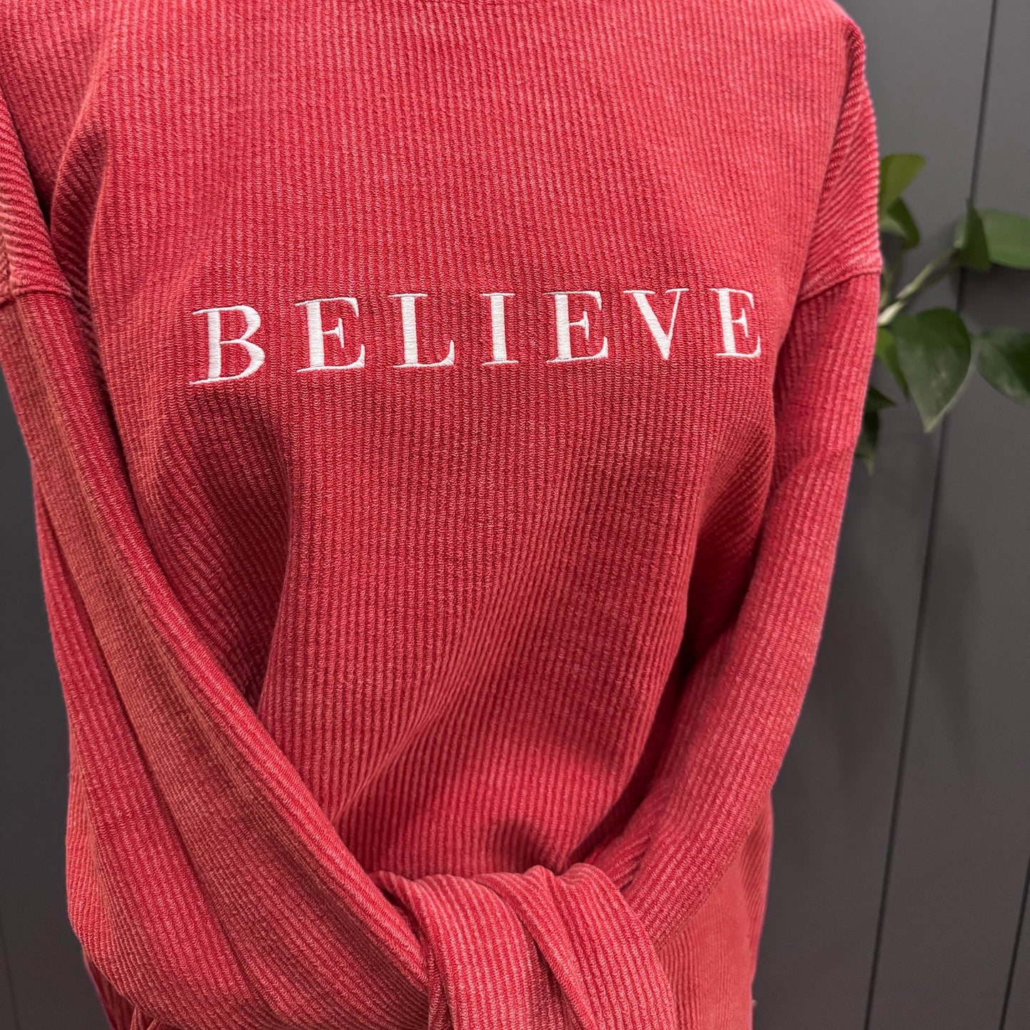 BELIEVE chicka-d Original Corded Crew