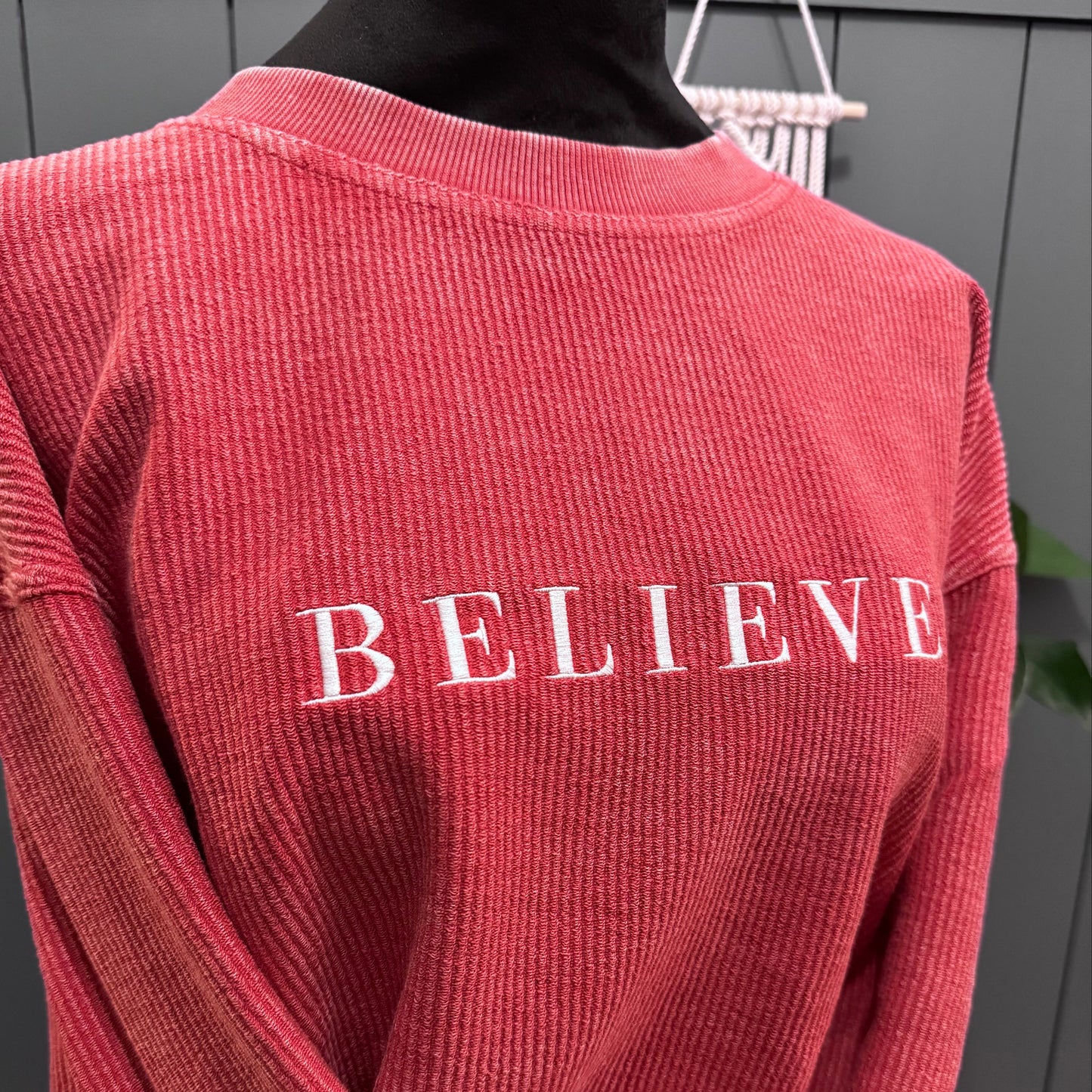 BELIEVE chicka-d Original Corded Crew