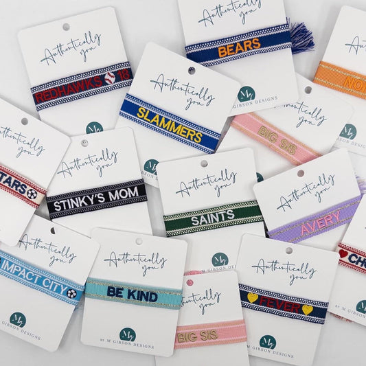 CUSTOM Embroidered Bracelets