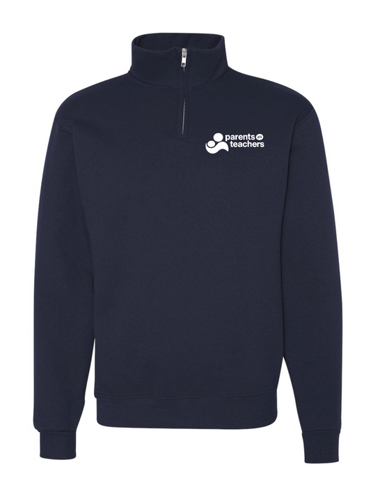 Parents As Teachers - Embroidered Adult Collar Quarter-Zip Sweatshirt