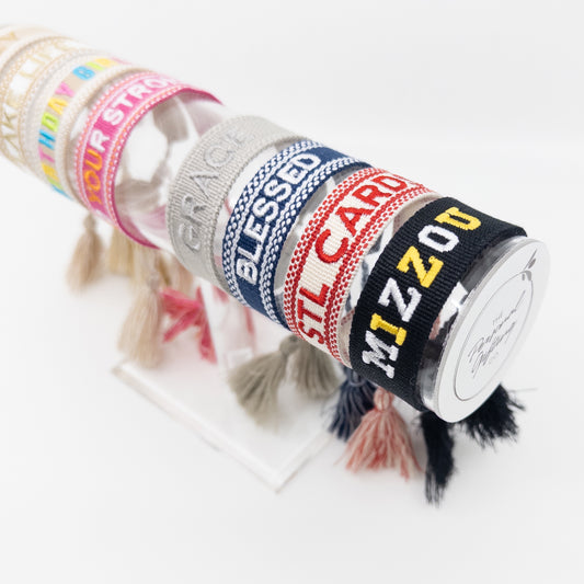 CUSTOM Embroidered Bracelets