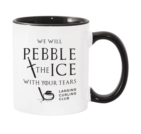 Pebble The Ice 11 oz. Black Handle Mug