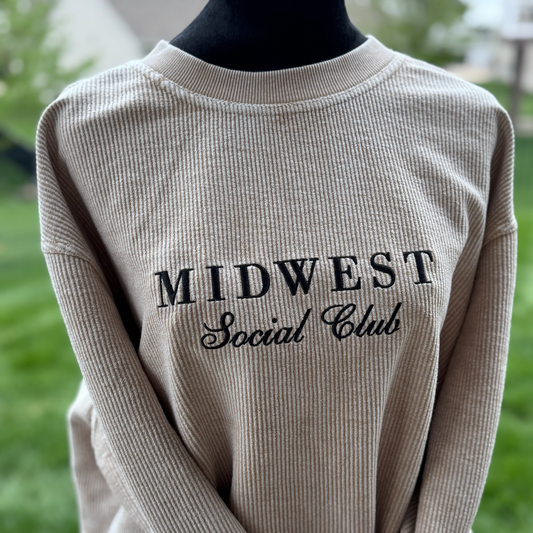 MIDWEST SOCIAL CLUB chicka-d Original Corded Crew